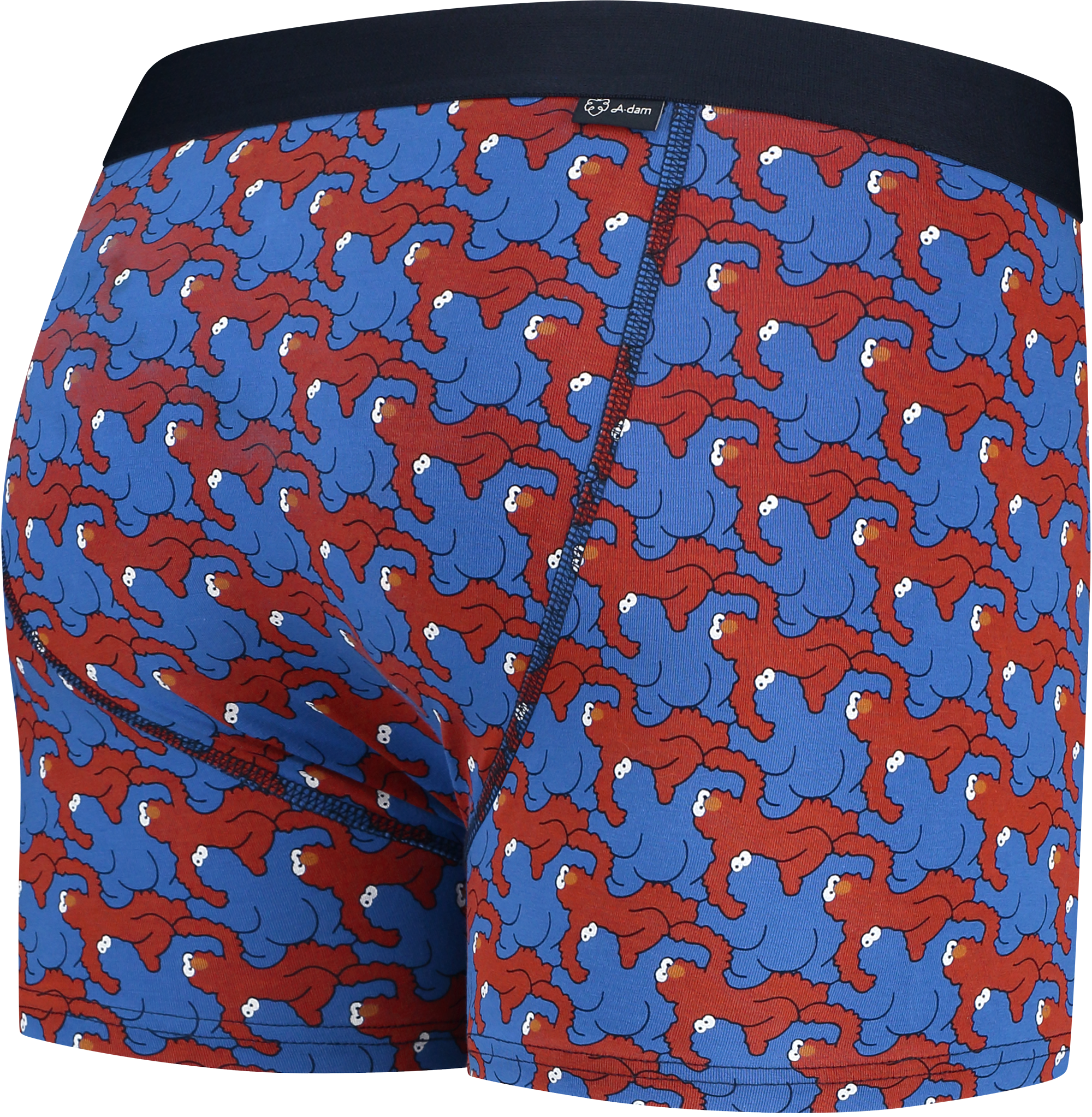A-dam and Sesame Street boxer brief with Cookie Monster and Elmo