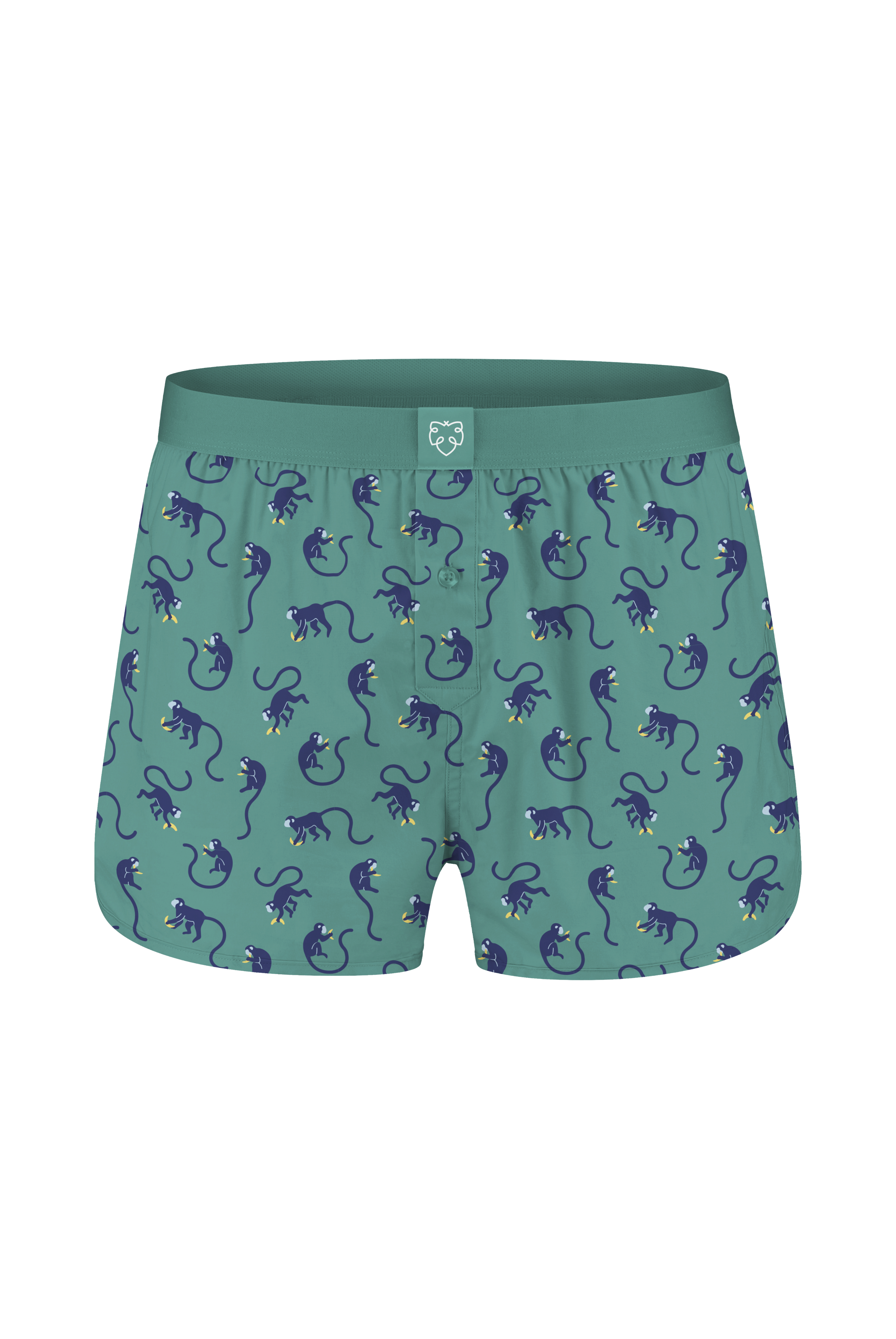 A-dam 3x blue boxers with print from GOTS organic cotton