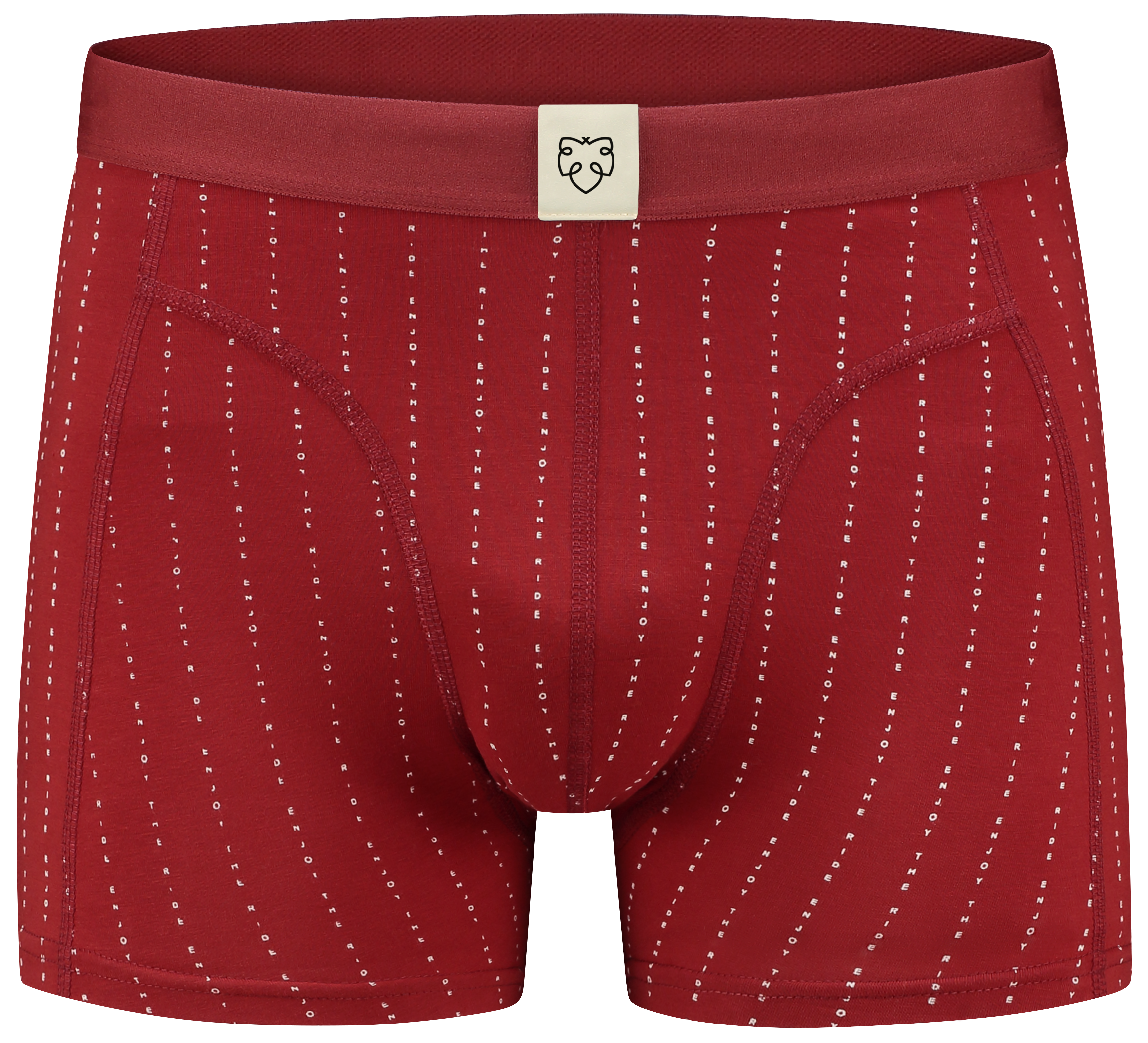 A-dam boxer brief with enjoy the ride from GOTS pure organic