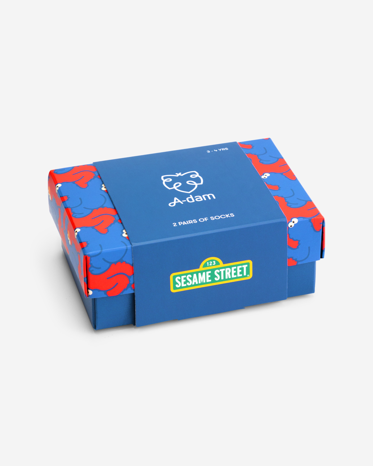 A-dam and Sesame Street collaboration socks giftpack for kids