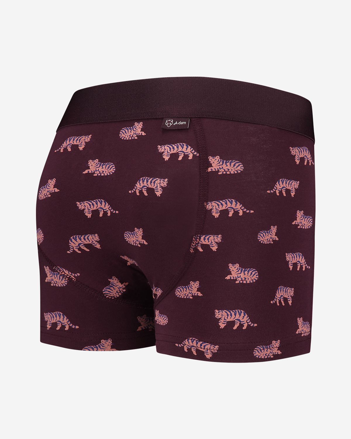 A-dam Boys Boxer briefs with purple tigers from GOTS organic