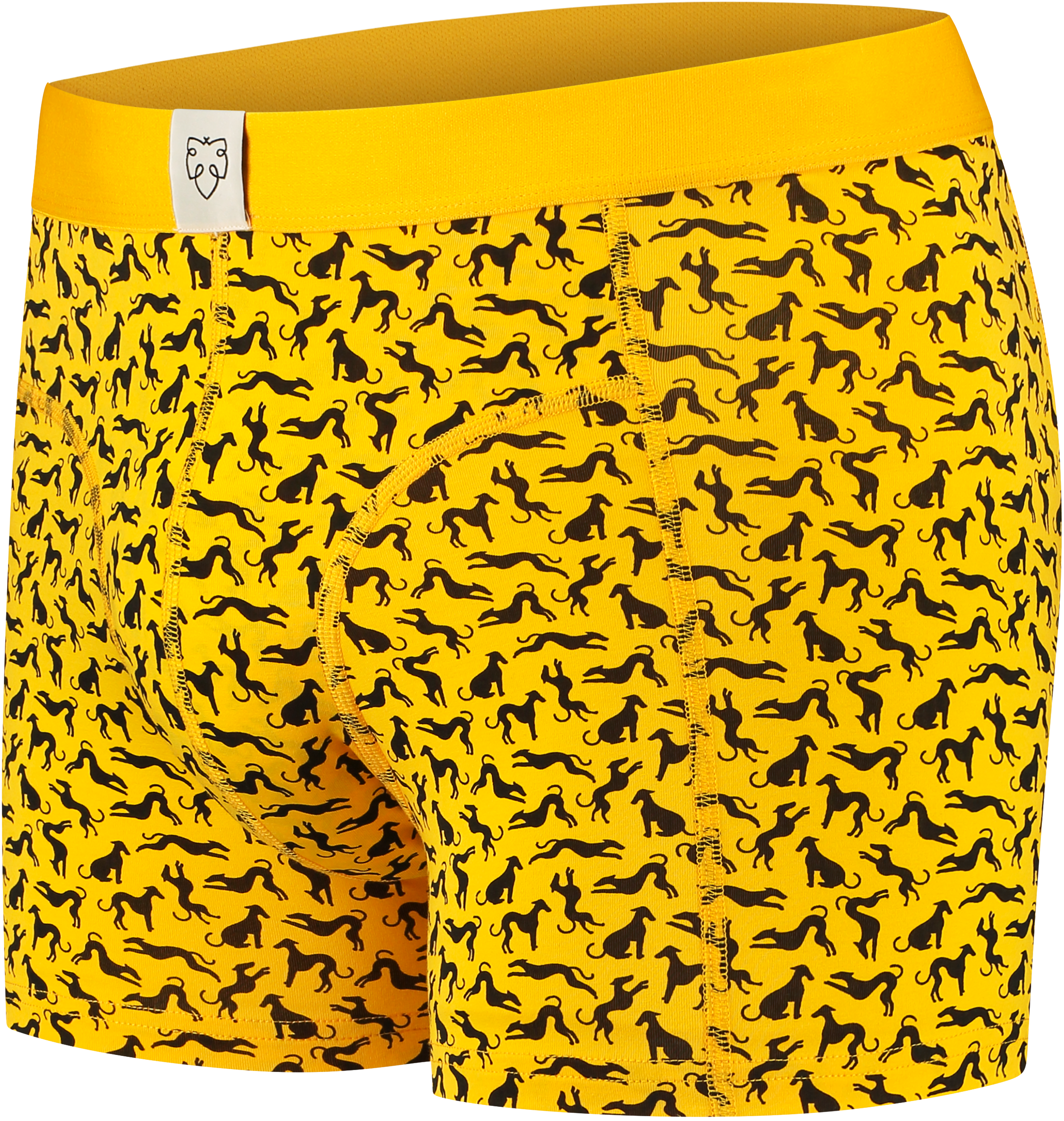 A-dam solid yellow boxer brief from GOTS pure organic cotton