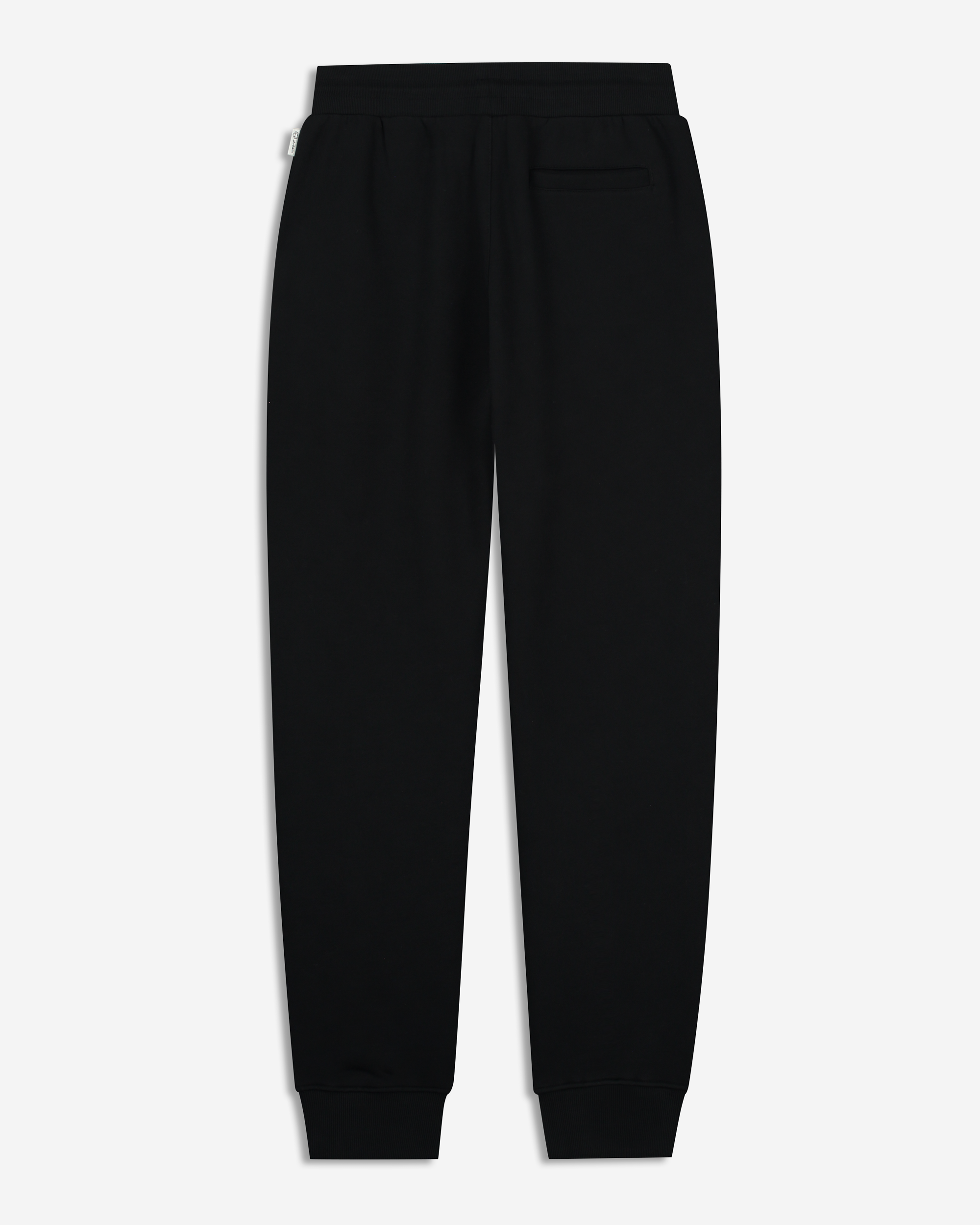 A-dam's black organic cotton sweatpants with dream icon for men